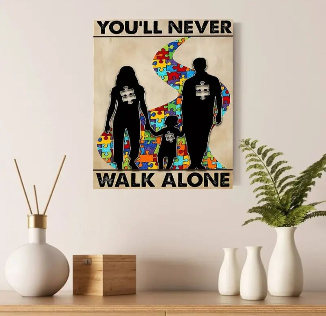 Wand decoratie autisme (zonder frame)