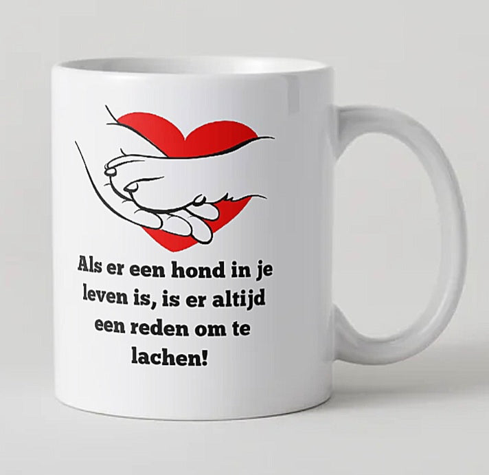 Mug with photo and dog's name