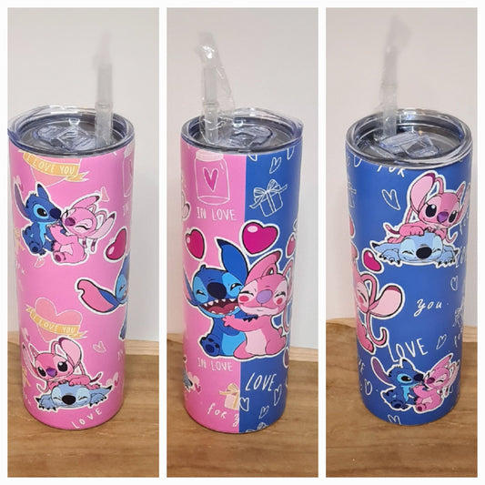 Tumbler Angel &amp; Stitch
