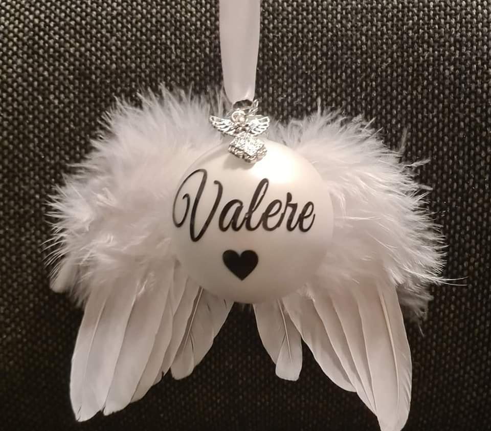 Memorial Christmas Ornament on Wings
