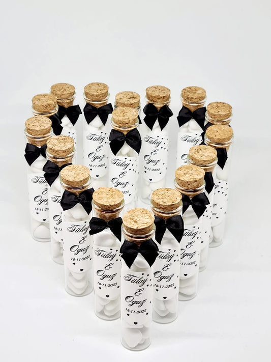 (Only via Facebook) Tubes filled with chocolate beans