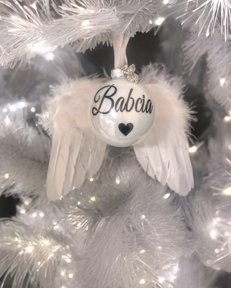 Memorial Christmas Ornament on Wings