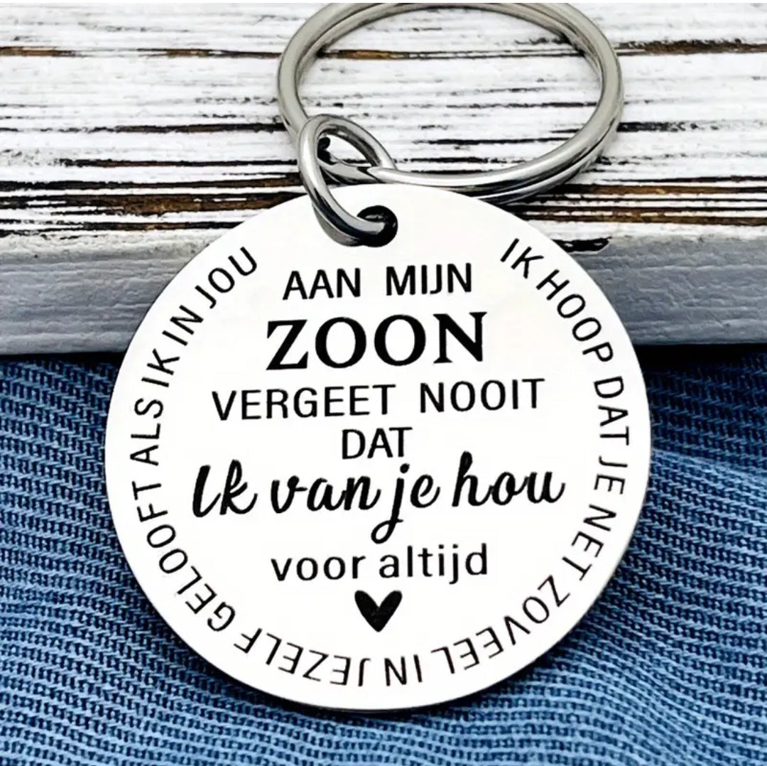 Son keychain (round)