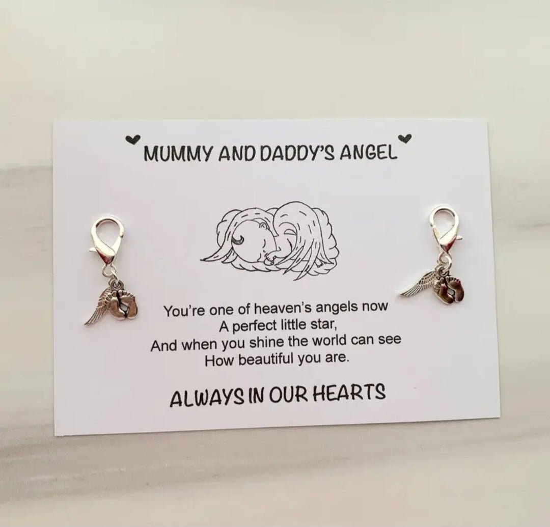 Baby angel keychain, 2 pieces