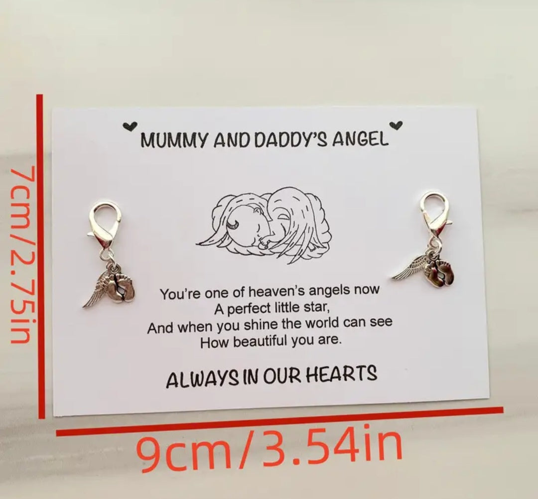 Baby angel keychain, 2 pieces