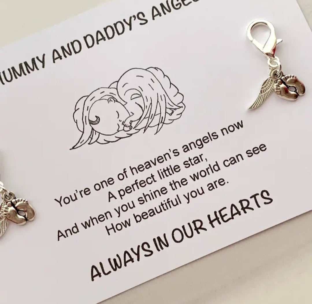 Baby angel keychain, 2 pieces