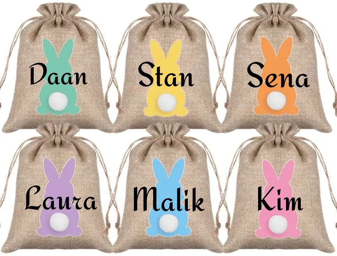 Small jute Easter bags