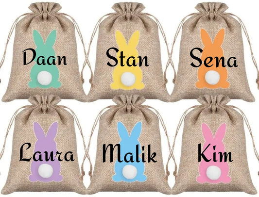 Small jute Easter bags