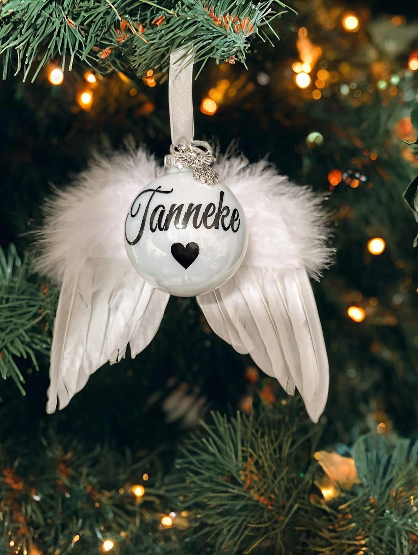 Memorial Christmas Ornament on Wings