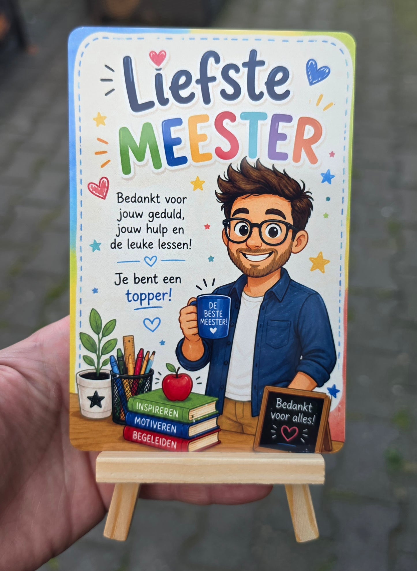 Aluminium Art Liefste Meester