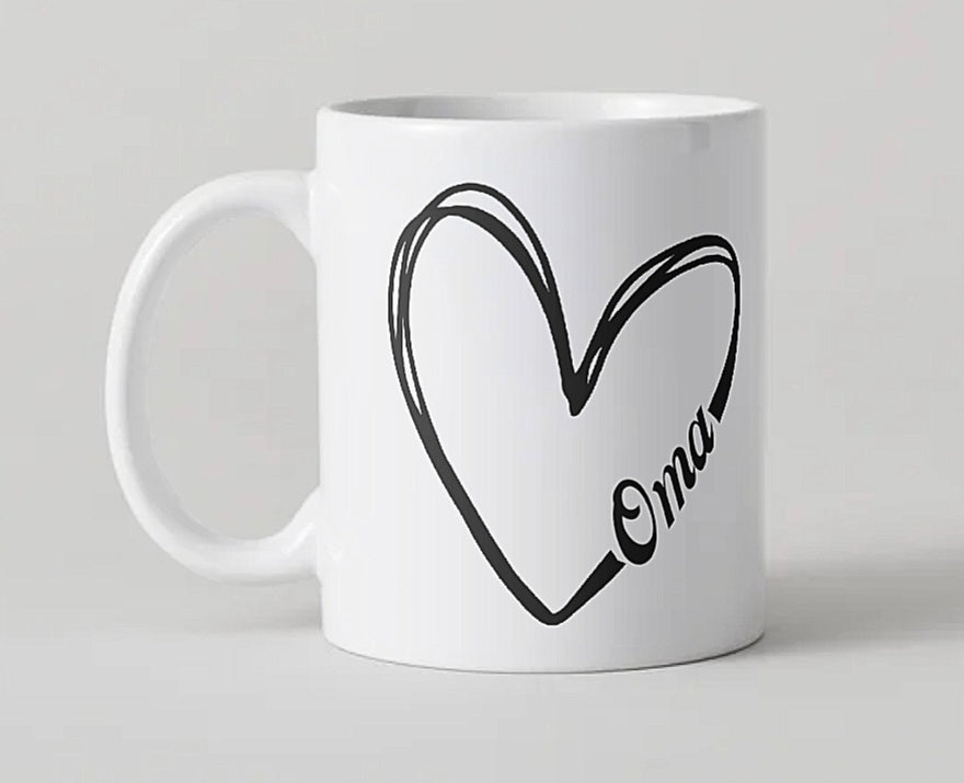 Mug with a heart and name