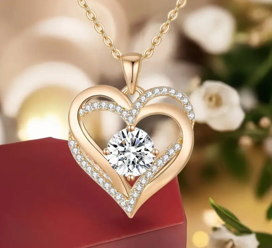 Roze giftset incl. halsketting