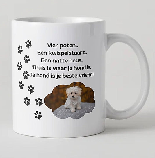 Mug with photo and name of your dog