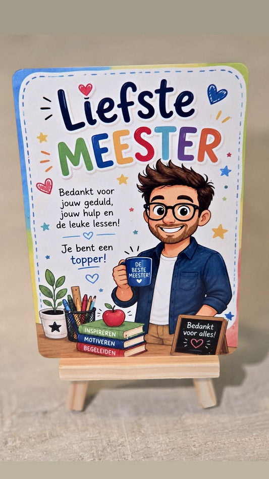 Aluminium Art Liefste Meester